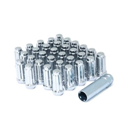 14x2 Gorilla Automotive Chrome 32 Lug Kit With Key